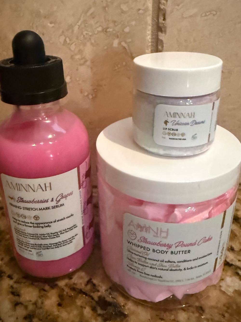 Aminnah bath and body gift set limited edition